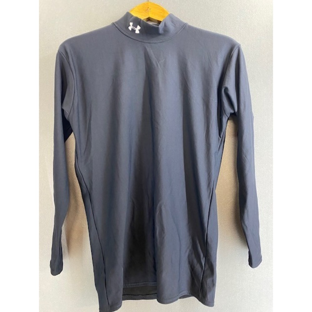 Under Armour ColdGear Kids XXL Black Mock Neck Long Sleeve Base Layer Shirt